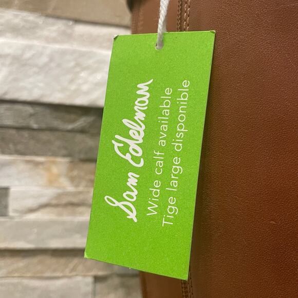 Sam Edelman Penny Leather Riding Boots | Tall Cognac Brown Womens 10.5M NWT $200 - Picture 9 of 12